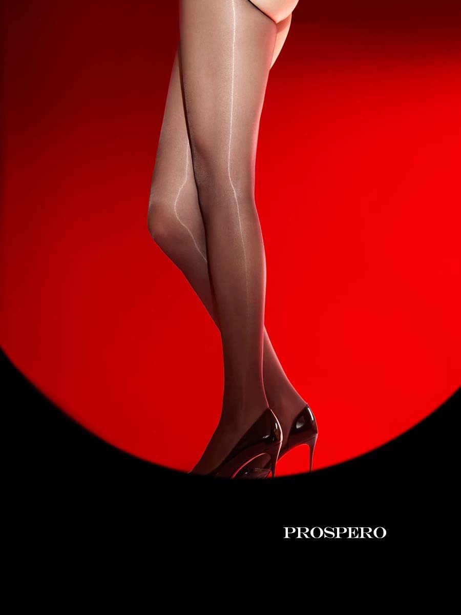 Shiny and sexy black stockings